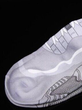 Jordan Mens Printed Bootie Design Ankle Socks